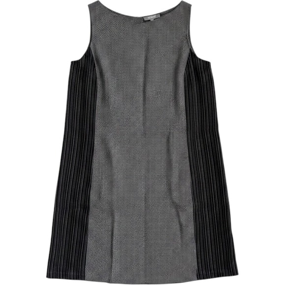 Habitat Dresses & Skirts - Habitat Grey Black Mixed Pattern Linen Cotton Shift Dress Small minimalist boho